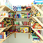 Contents:- 20 x boxes = 80 x slats (shelves), 40 x wall brackets (support) + 8 spare wall brackets.<br/>
Design idea:- Utilize space and easy access by creating pantry shelving in your home to keep household goods all in one place.