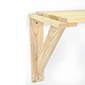 To join two packs, one bracket is shared and the spare bracket can be used to hold a hanging basket or bird feeder or extra support for heavy loads. Alignment holes are pre-punched on the horizontal supports to make assembly quick and easy.